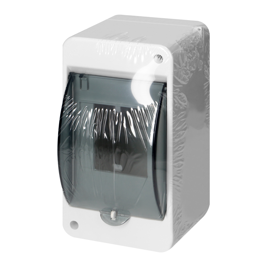 S-3 modular surface-mounted enclosure, with smoked glass, without connector, white, IP40