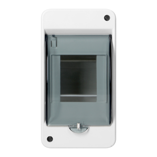 S-3 modular surface-mounted enclosure, with smoked glass, without connector, white, IP40