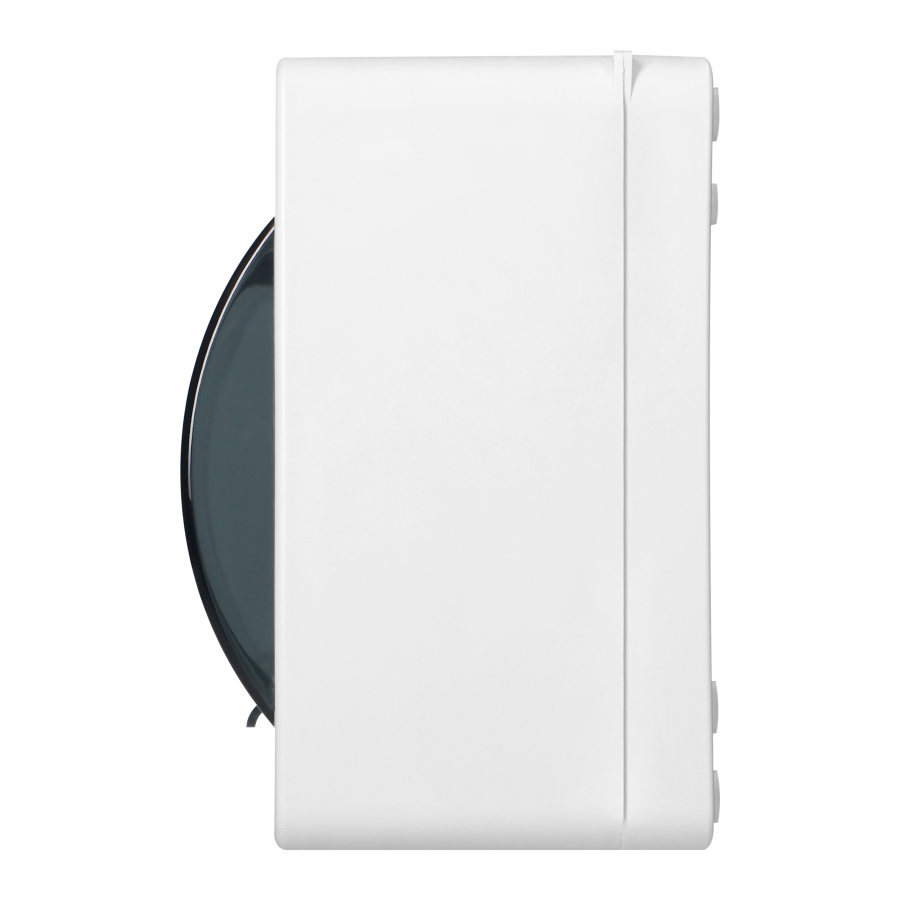 S-12 modular surface-mounted enclosure, with smoked glass, without connector, white, IP40