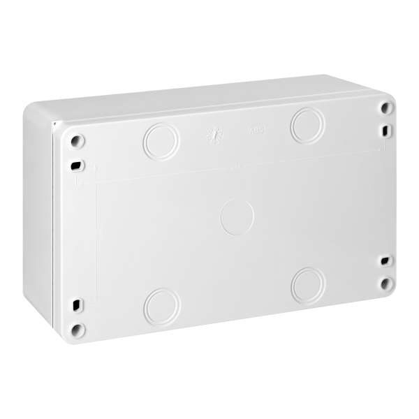 S-12 modular surface-mounted enclosure, with smoked glass, with N+PE connector, white, IP40