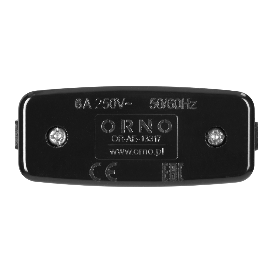 One-truck switch black push button, black housing