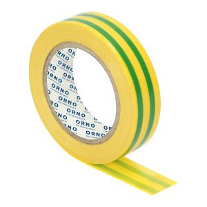 Taśma izolacyjna żółto/zielona,grubość 0,13 mm, szerokość 15 mm, długość 10 m