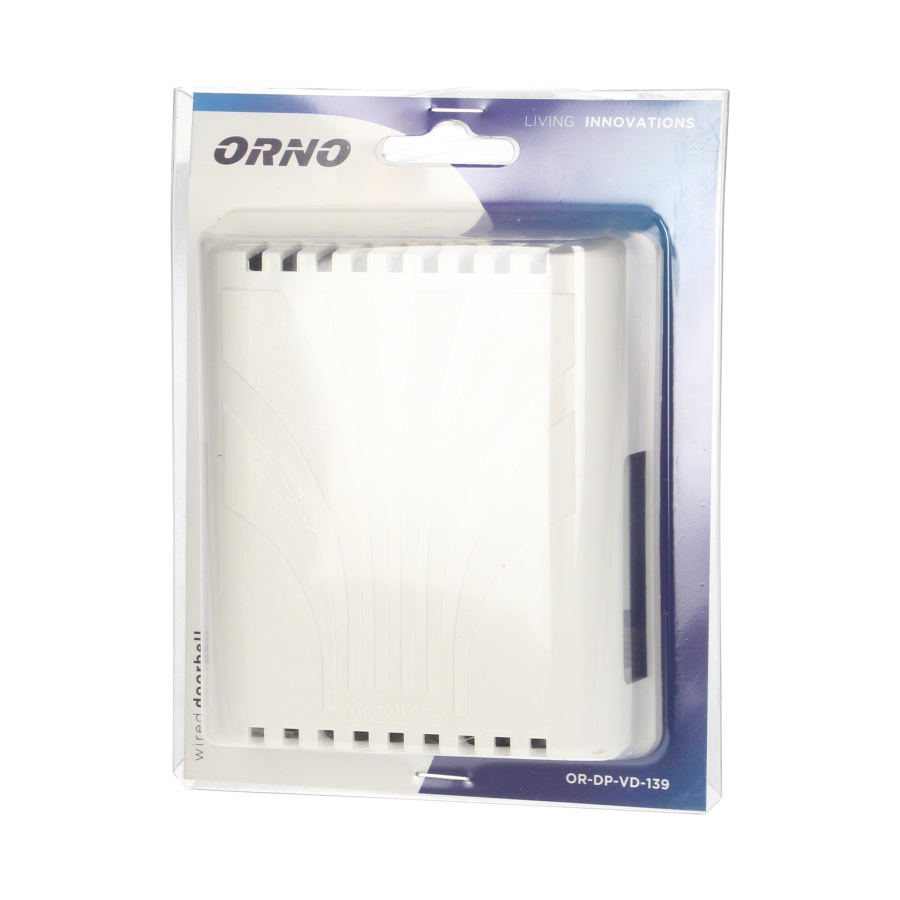 Two-tone Gong Plus doorbell, 230V, white