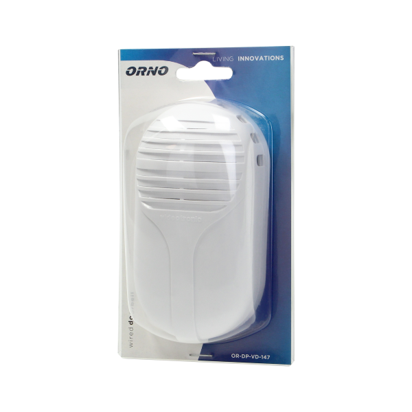 Electronic doorbell, 8V, white