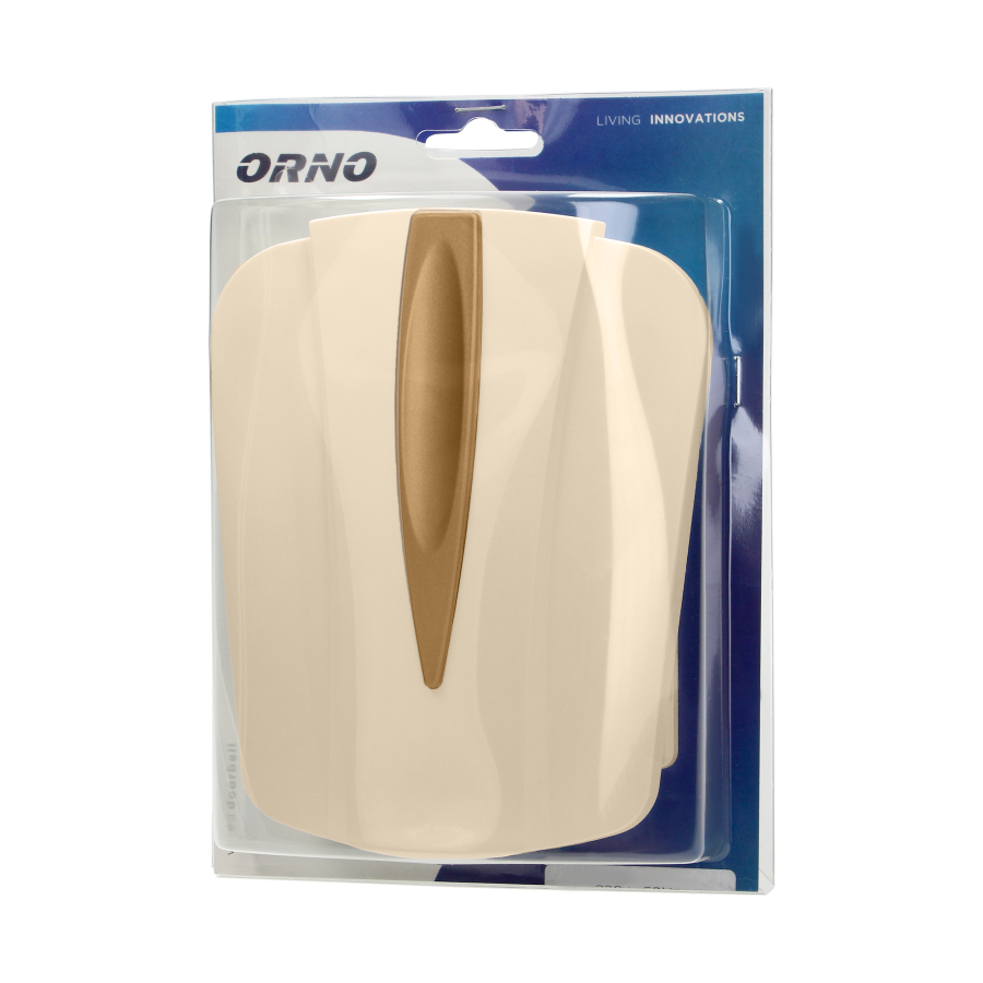 Two-tone Gong doorbell, 230V, beige