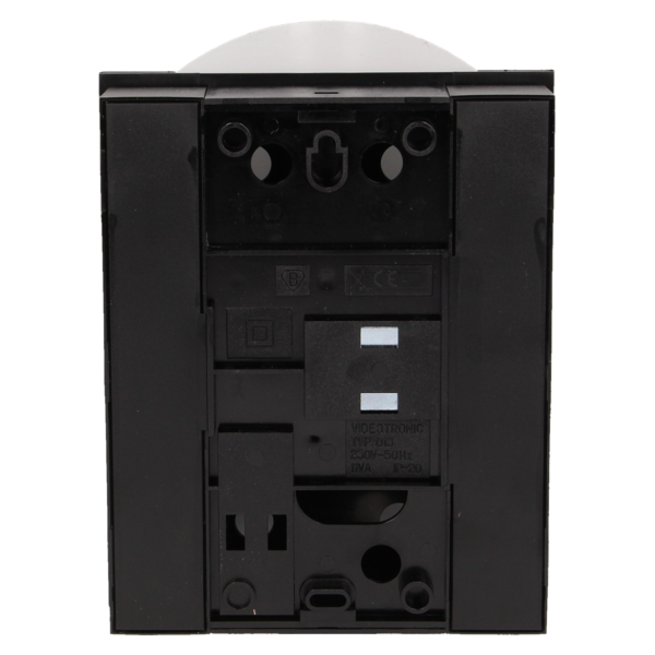 Dzwonek elektromechaniczny dwutonowy TON COLOR 230V, czarno-srebrny