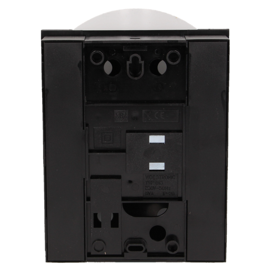 Dzwonek elektromechaniczny dwutonowy TON COLOR 8V, czarno-srebrny