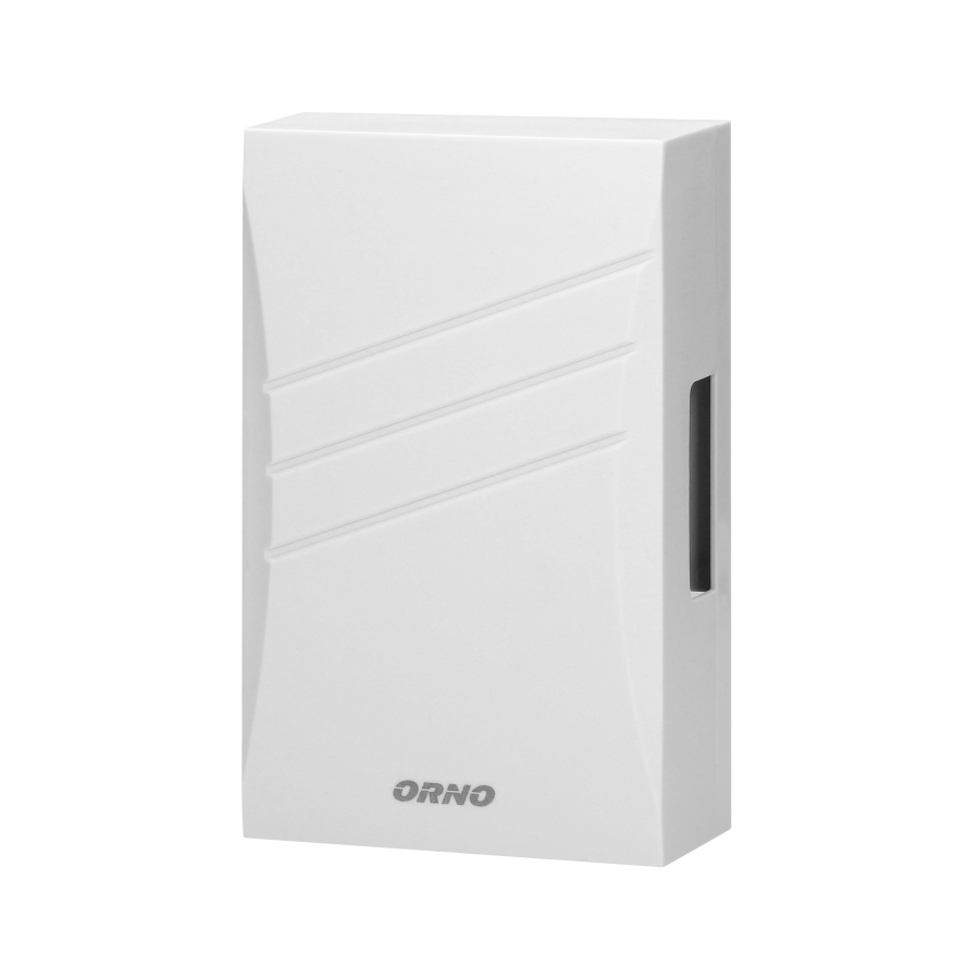 Electromechanical two-tone doorbell with inbuilt transformer, BELIS, 23V - 8V, white