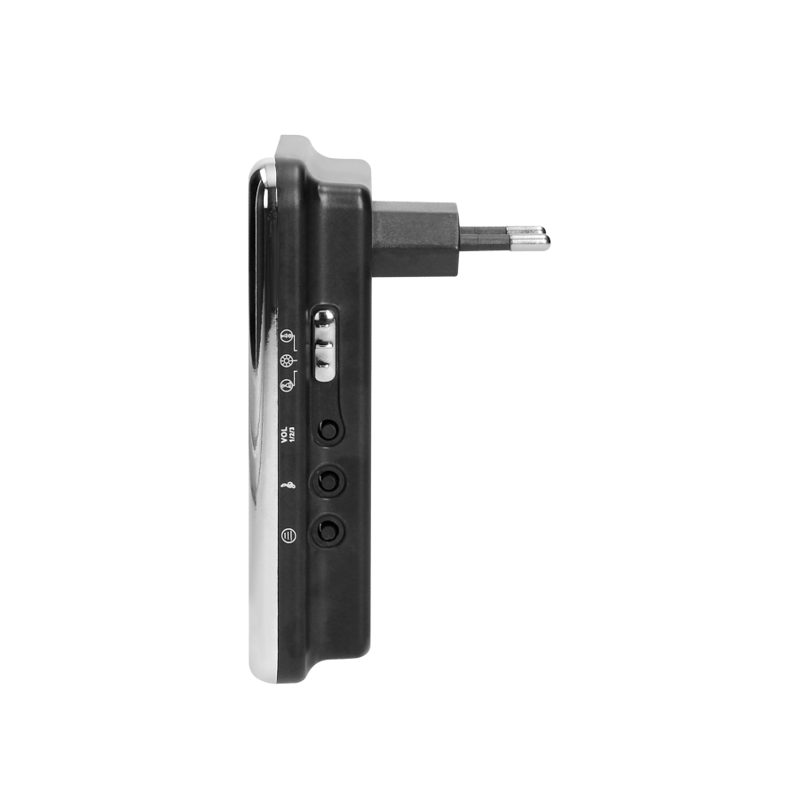 Dzwonek bezprzewodowy CALYPSO II DC, bateryjny, learning system, 36 dźwięków, 300m