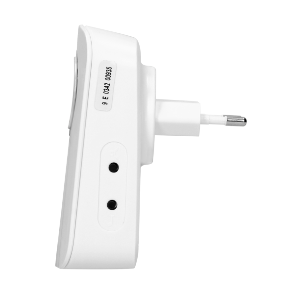 Dzwonek bezprzewodowy ERATO AC, sieciowy, learning system, 32 dźwięki, 100m