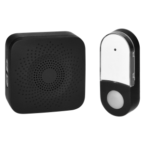 SETI AC, wireless doorbell, learning system, 32 sounds, 150m, black