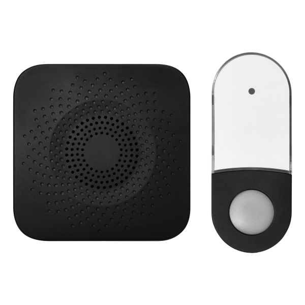 SETI AC, wireless doorbell, learning system, 32 sounds, 150m, black