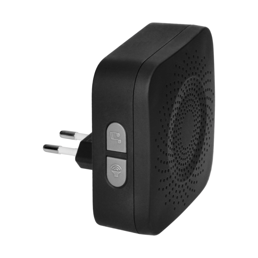 SETI AC, wireless doorbell, learning system, 32 sounds, 150m, black