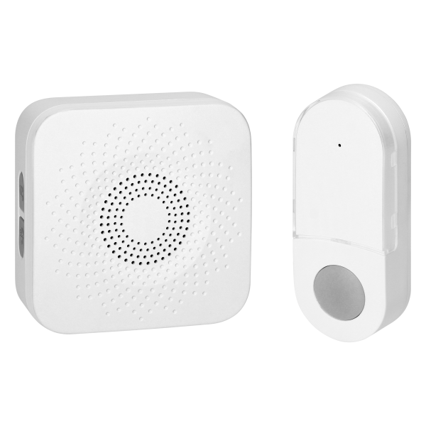 SETI AC, wireless doorbell, learning system, 32 sounds, 150m, white