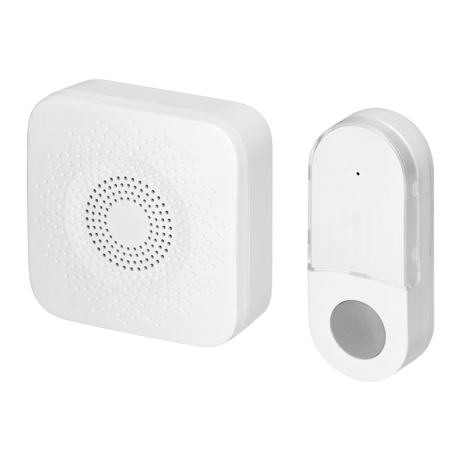 SETI AC, wireless doorbell, learning system, 32 sounds, 150m, white