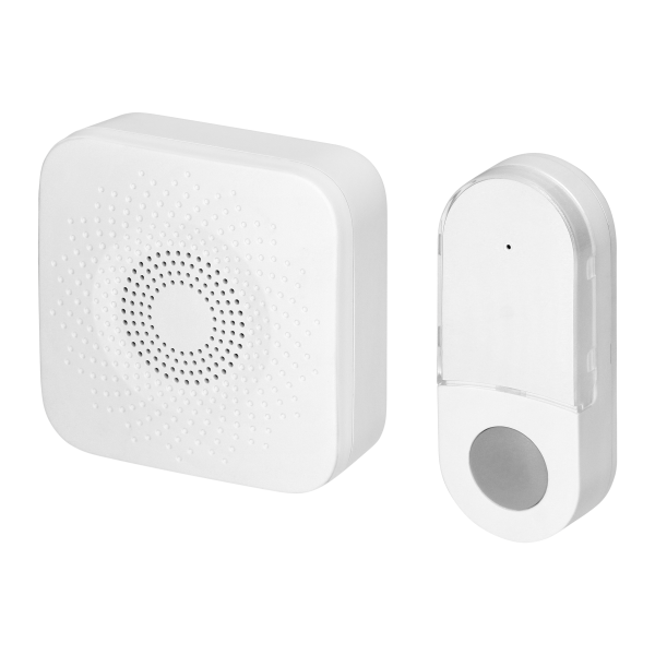 SETI AC, wireless doorbell, learning system, 32 sounds, 150m, white