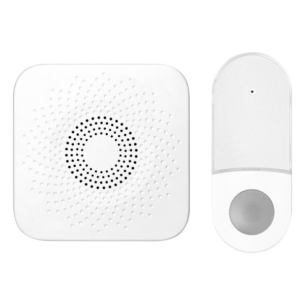 SETI AC, wireless doorbell, learning system, 32 sounds, 150m, white