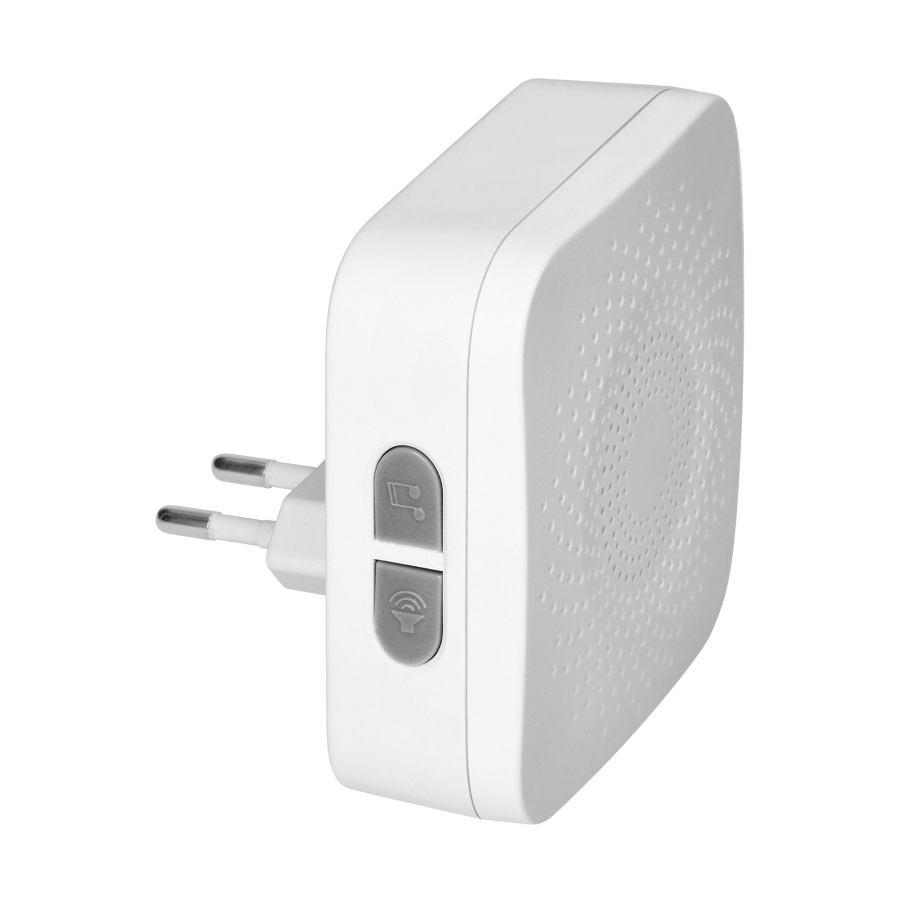 SETI AC, wireless doorbell, learning system, 32 sounds, 150m, white