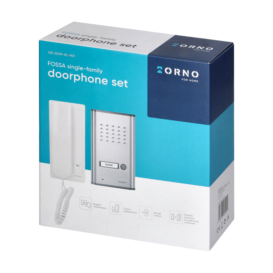 Single family doorphone, flush mounted, FOSSA