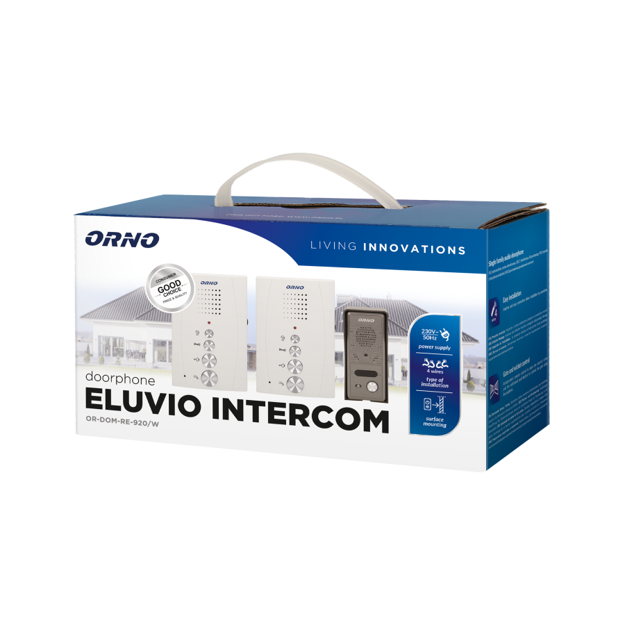 Single family doorphone, handset free, ELUVIO INTERCOM