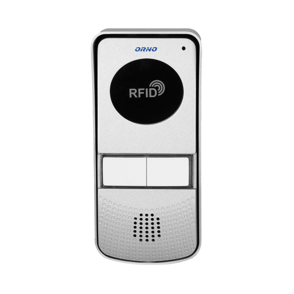 Two-family doorphone set with intercom function, surface mounted with proximity tag reader, MIZAR MULTI