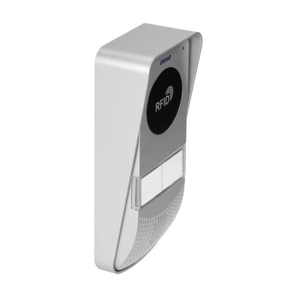 Two-family doorphone set with intercom function, surface mounted with proximity tag reader, MIZAR MULTI
