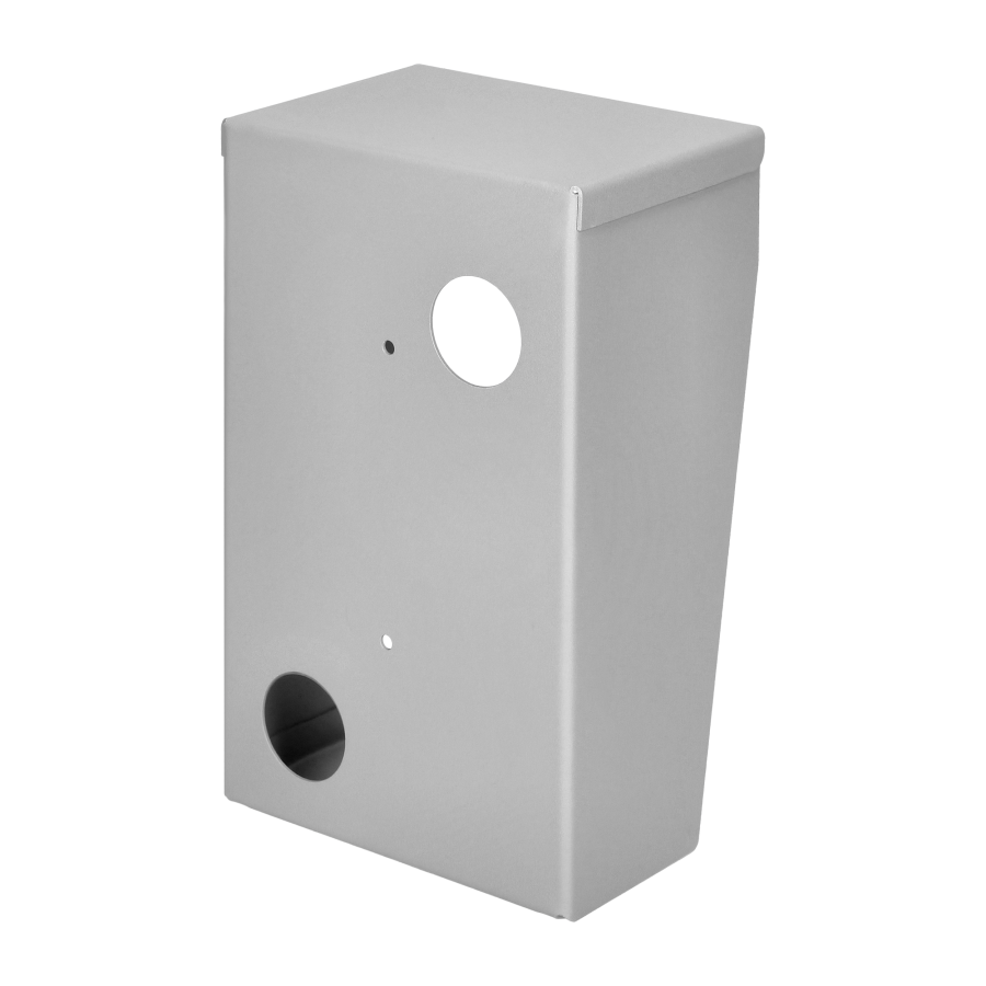 Protective rain cover for FOSSA series, surface-mounting, grey