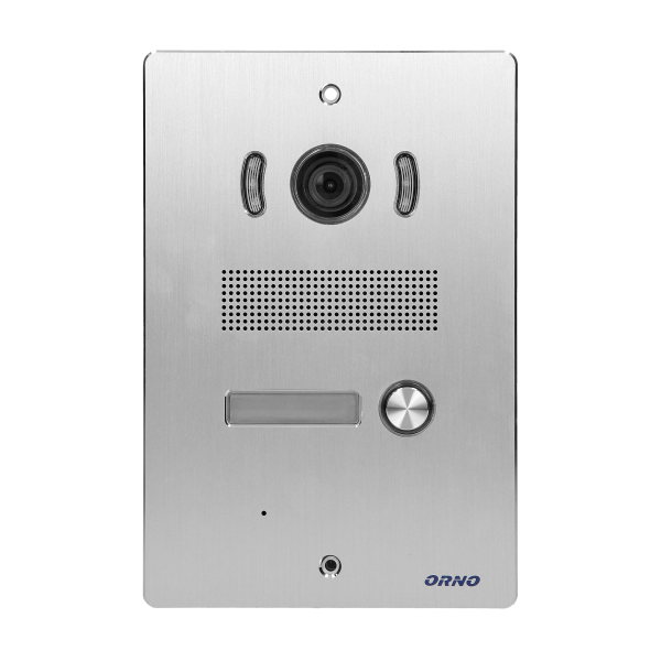 Video doorphone set, handset-free with multicolor 7" LCD screen, proximity tags reader and intercom function, flush-mounted, INDI P