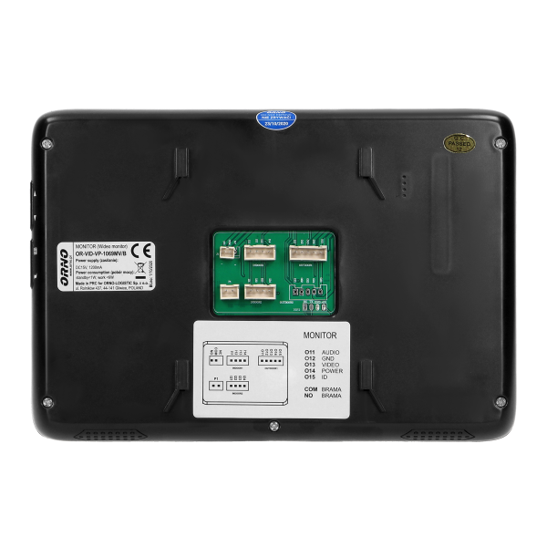 Video doorphone set, handset-free with multicolor 7" LCD screen, proximity tags reader and intercom function, flush-mounted, INDI P