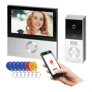 TALOS, video doorphone set, 4-wire, 7", Wi-Fi, RFID reader, touch screen