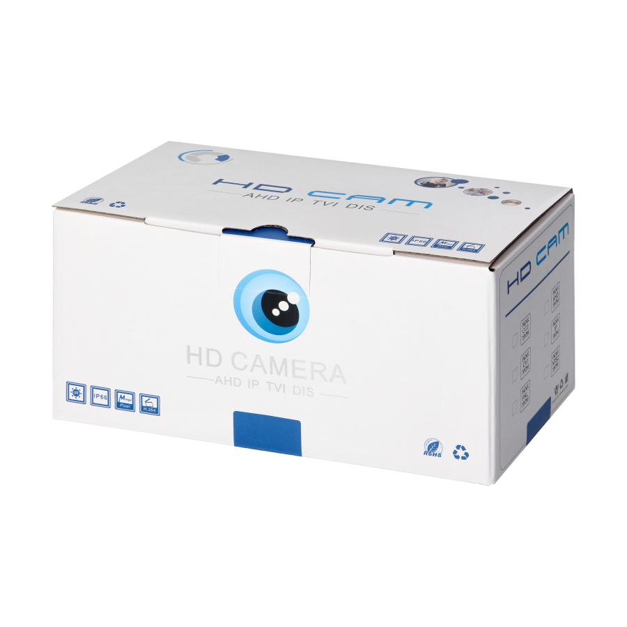 Wired color CCTV camera for video doorphone sets, AHD/TVI/CVI/CVBS mode, IP65