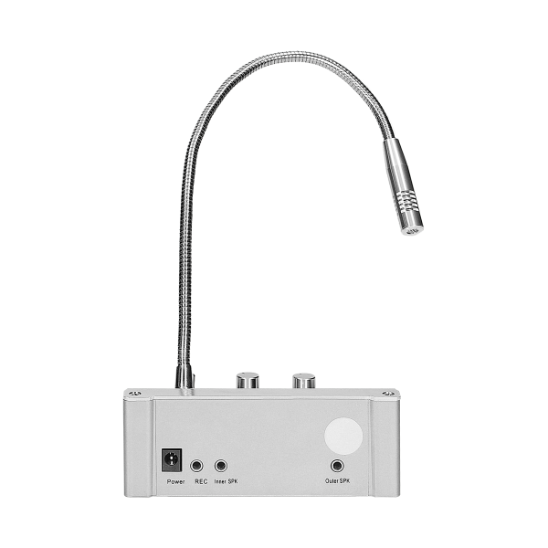 SECURIT window intercom, wired system for two-way voice communication.