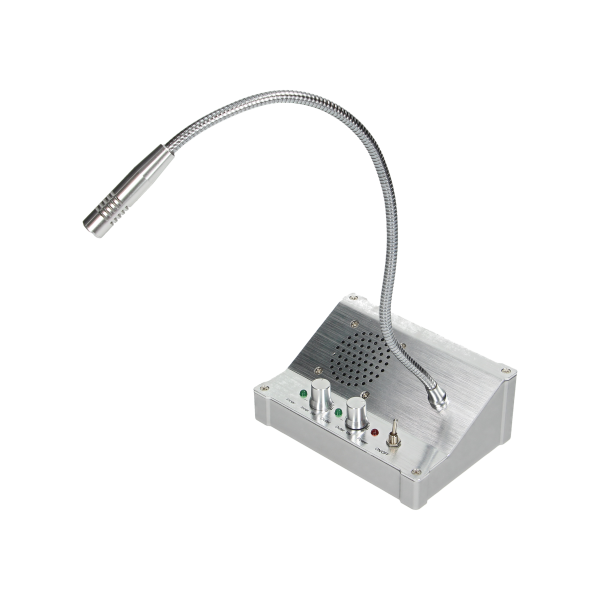 SECURIT window intercom, wired system for two-way voice communication.