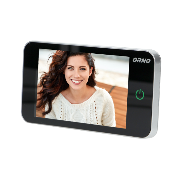 Electronic door viewer 4" silver