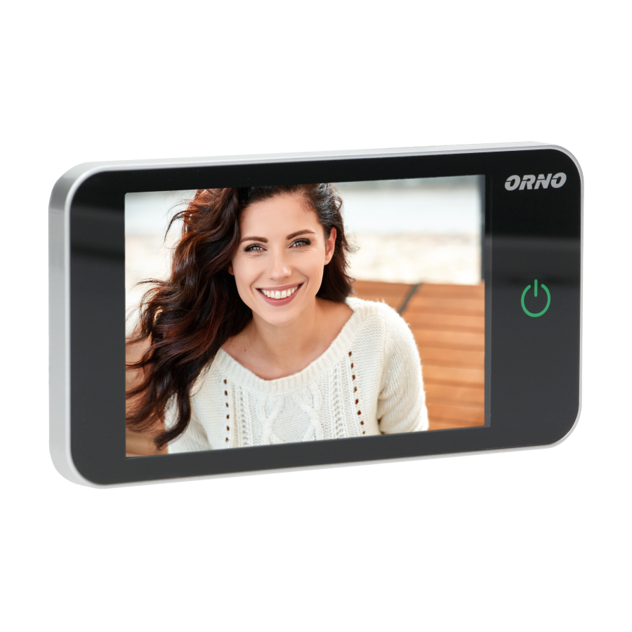 Electronic door viewer 4" silver