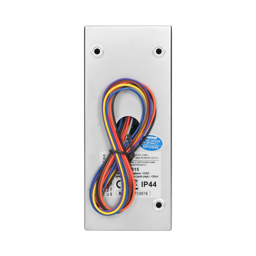 Code lock with card and proximity tags reader, IP44