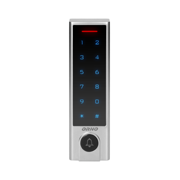 Code lock with card and proximity tags reader, doorbell button and Bluetooth, SUPER SLIM, IP68, 3A relay,