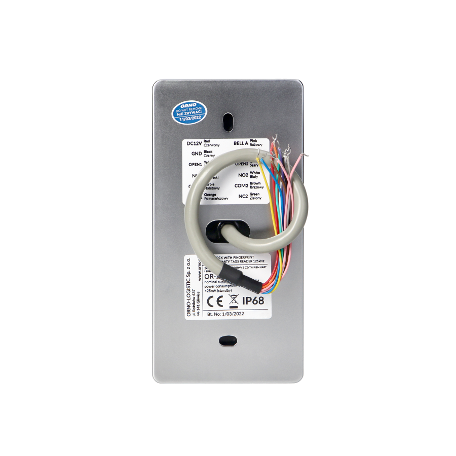 Code lock with touch keypad, proximity tag/card reader and call button ...