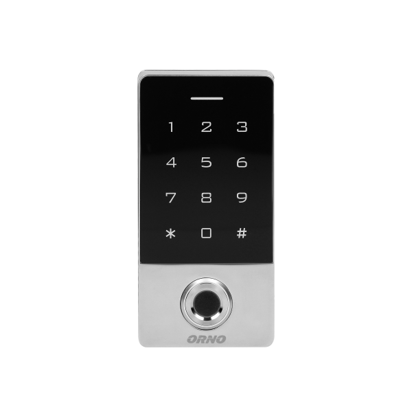 Code lock with touch keypad, proximity tags/cards reader and fingerprint reader, IP68, 1 relay output (1A)