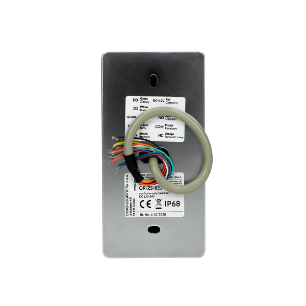 Code lock with touch keypad, proximity tags/cards reader and fingerprint reader, IP68, 1 relay output (1A)