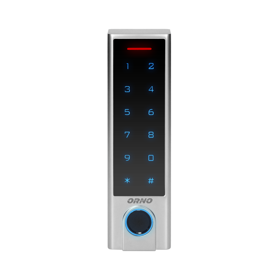 Code lock with card and proximity tags reader, fingerprints reader, SUPER SLIM, IP68, 3A relay,