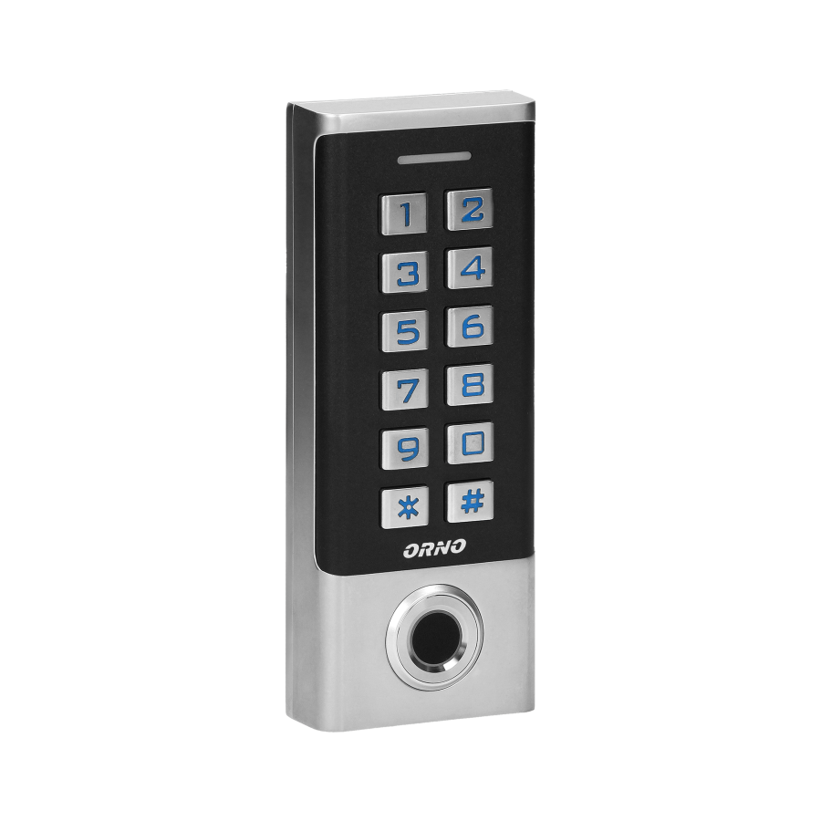 Code lock with digital keypad, proximity tags/cards reader and fingerprint reader, IP68, 1 relay output (3A)