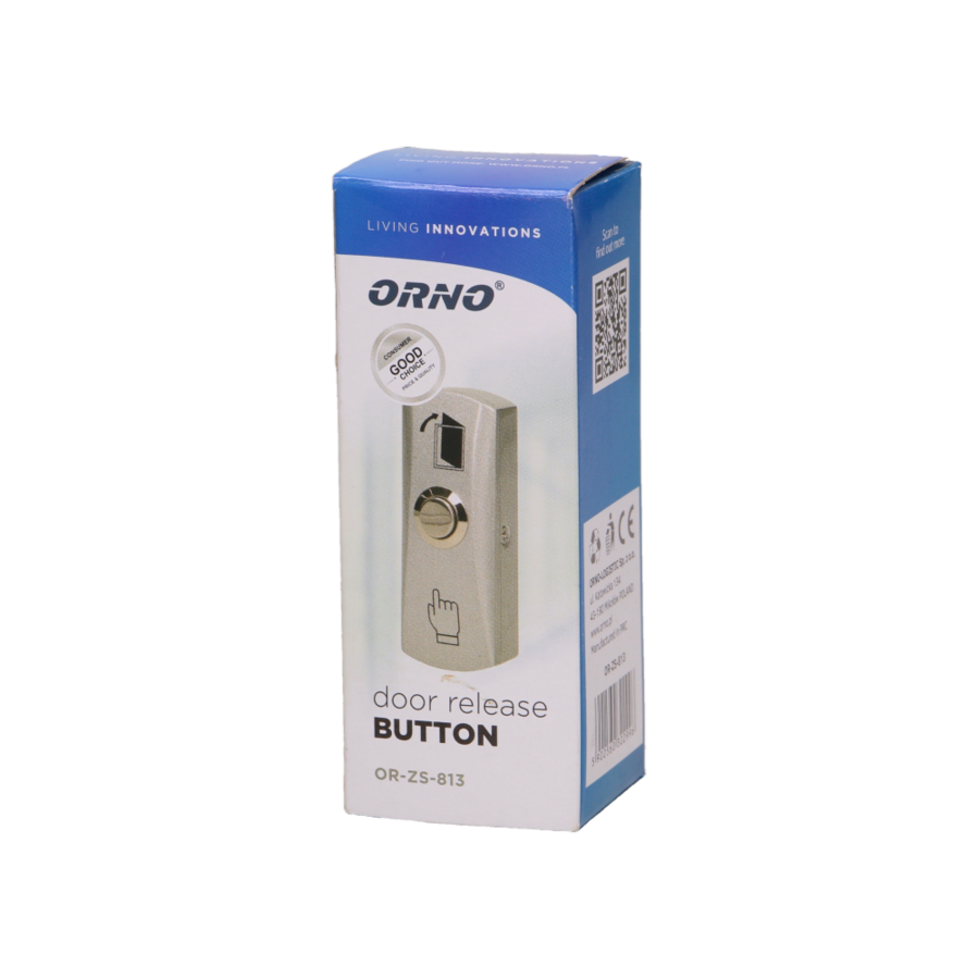 Exit button, surface mounted