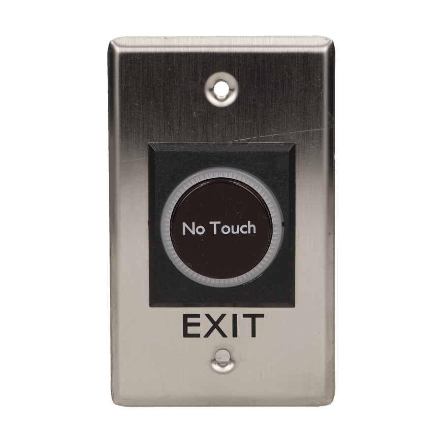 Exit button, touchless