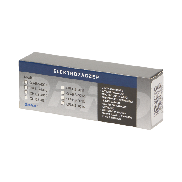 Elektrozaczep asymetryczny z blokadą, lewy