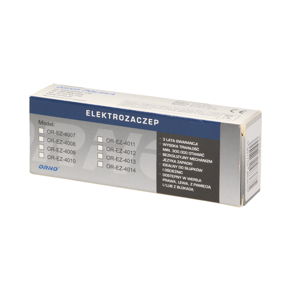 Electric strike with memory and lock, left