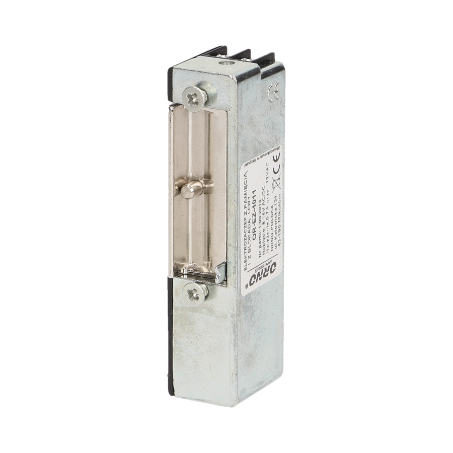 Electric strike with memory and lock, left