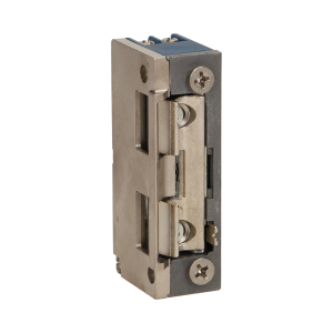 Symmetric electric strike with latch guide and lock, MINI, low current coil