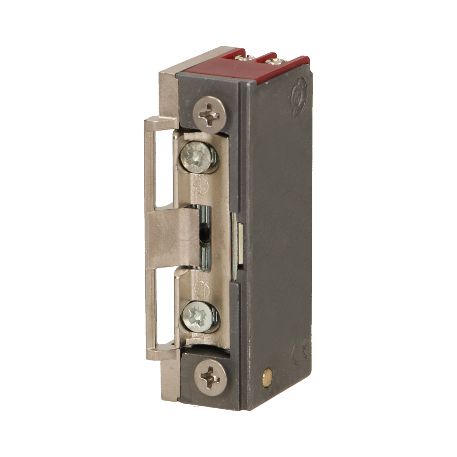 Electric strike with latch guide, reversible, MINI, low current coil