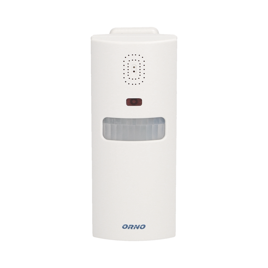 Alarm z wbudowaną syreną, sterowany pilotem, 6m, bateryjny